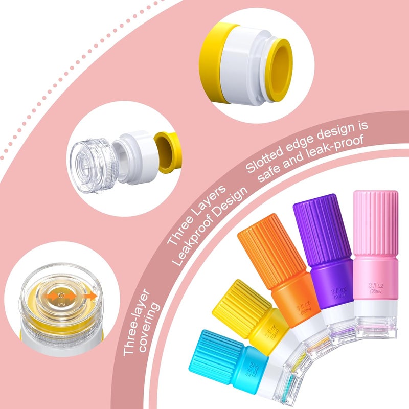 Tocelffe 19 pack Travel Bottles for Toiletries,TSA Approved Silicone Travel Containers for Toiletries,Leak Proof 3oz Refillable Liqus Shampoo And Conditioner Travel Essentials toiletr - Image 3